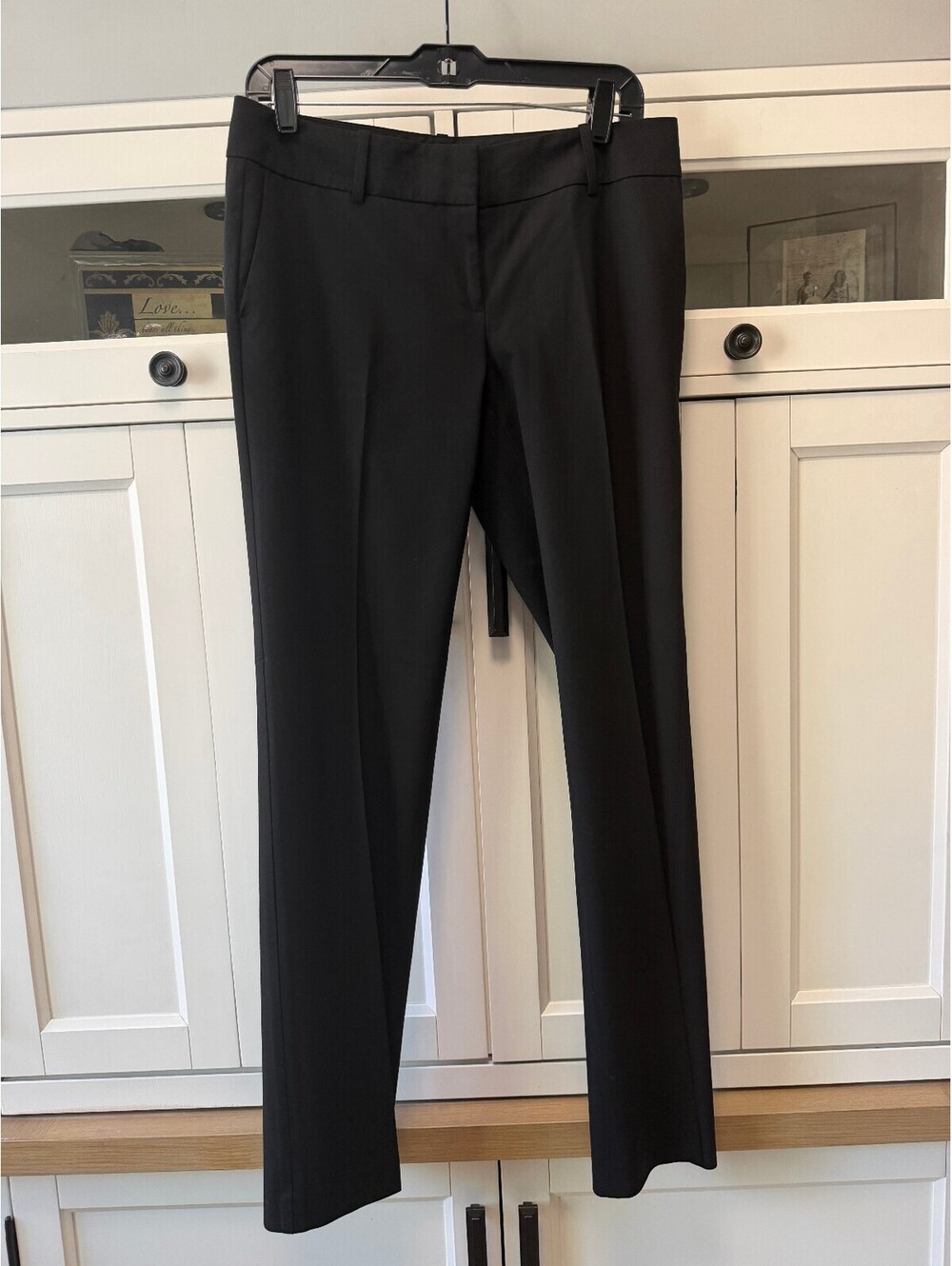 Ann Taylor Black Straight Leg Suit Pants Trousers Womens Size 4 Workwear Office